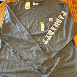 Carhartt Men's Gray Long Sleeve Shirt